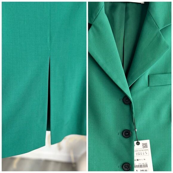 Straight Cut Wool Blazer New - Picture 3 of 7